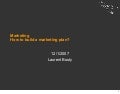 How To Build A Marketing Plan