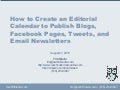How to Create an Editorial Calendar