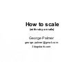 How to scale your web app