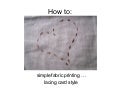 How To Simple Stamp For Fabric Printing