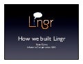 How we built Lingr - ITpro Challenge Presentation
