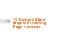 10 Landing Page Lessons Inspired by Howard Stern