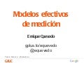 Modelos Efectivos de Medición