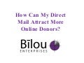 How Can Mail Attract More Online Donors?