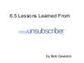 6.5 Lessons from EasyUnsubscriber