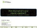 How futureproof is your mission statement