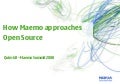 How Maemo Approaches Open Source