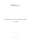 How Optimised Content Helps Your SEO Strategy
