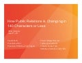 How PR Has Changed in 140 Characters or Less - PRSA Memphis