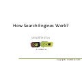 How search engines work, a simplified version
