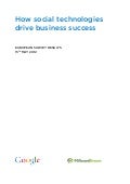 How social technologies drives business success - Google - Millward Brown - Mai 2012