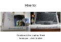 How make a laptop &/or cookbook stand