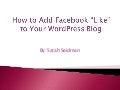 How to add facebook like