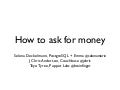How to ask for money