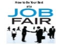 How To Be Your Best at a Job Fair