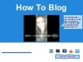 How to Blog imglobal