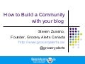 How to build a community with your blog