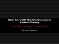 What Every CMO Needs to Know About Content Strategy