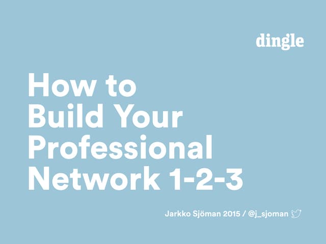 How to Build Your Professional Network