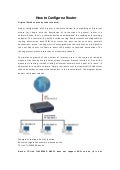 How to configure a router 