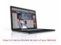 How to create a mobile version of your website