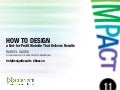 How to design a nonprofit website that delivers results 2011 - BBECon // European Conference