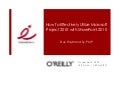 How To Effectively Utilize Project 2010 With SharePoint 2010