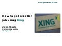 How to get a better job using Xing