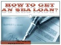 How to  get  an  small business administration loan