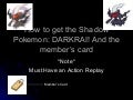 How To Get Darkrai