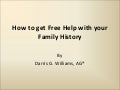 How to Get Free Help with Your Family History