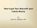 How to get free help with your family history