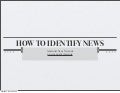 How To Identify News