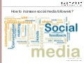 How to increase social media followers