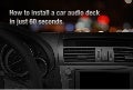 How to install a car audio deck in 60 seconds.