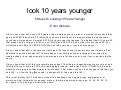 How to look 10 years younger