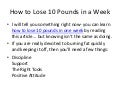 How to lose 10 pounds in one week