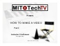 How to make a video - Part 2: Post-Production Basics
