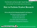 Video: How to Perform Market Research