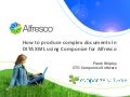 How to produce complex documents in dita xml with componize and alfresco