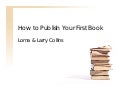 How to publish your first book