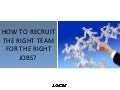 How To Recruit The Right Team
