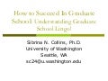 How To Succeed In Graduate School