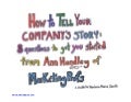 How to tell your company&rsquo;s story infodoodles from ann handley of marketing profs