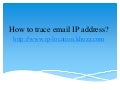 How to trace email ip address
