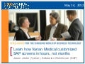 How varian medical_customized_sap_screens_in_hours