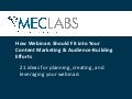 21 Ideas for Webinar Marketing