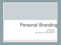 Personal Branding Presentation