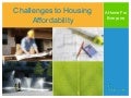 Challenges of Affordable Housing