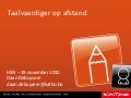 HSN - Taalvaardiger op afstand